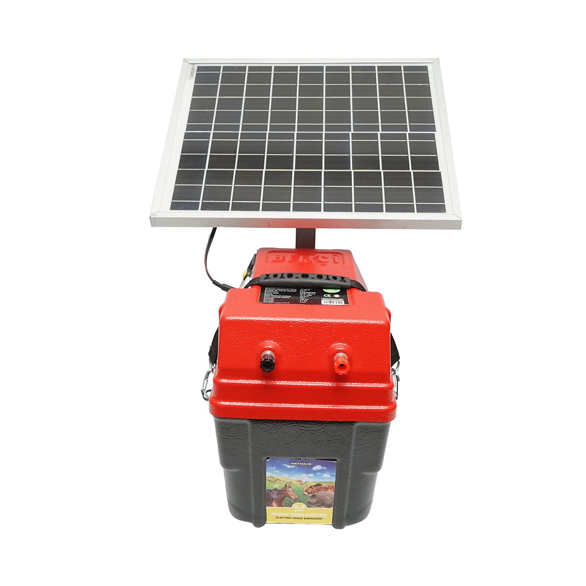 Aparat generator de impulsuri 6.9 Joule 12-220V cu baterie 12V, 14A si panou solar 20W